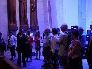 Chantal Turbide et ses invités dans la basilique (Crédit @Héritage Montréal, 2015)